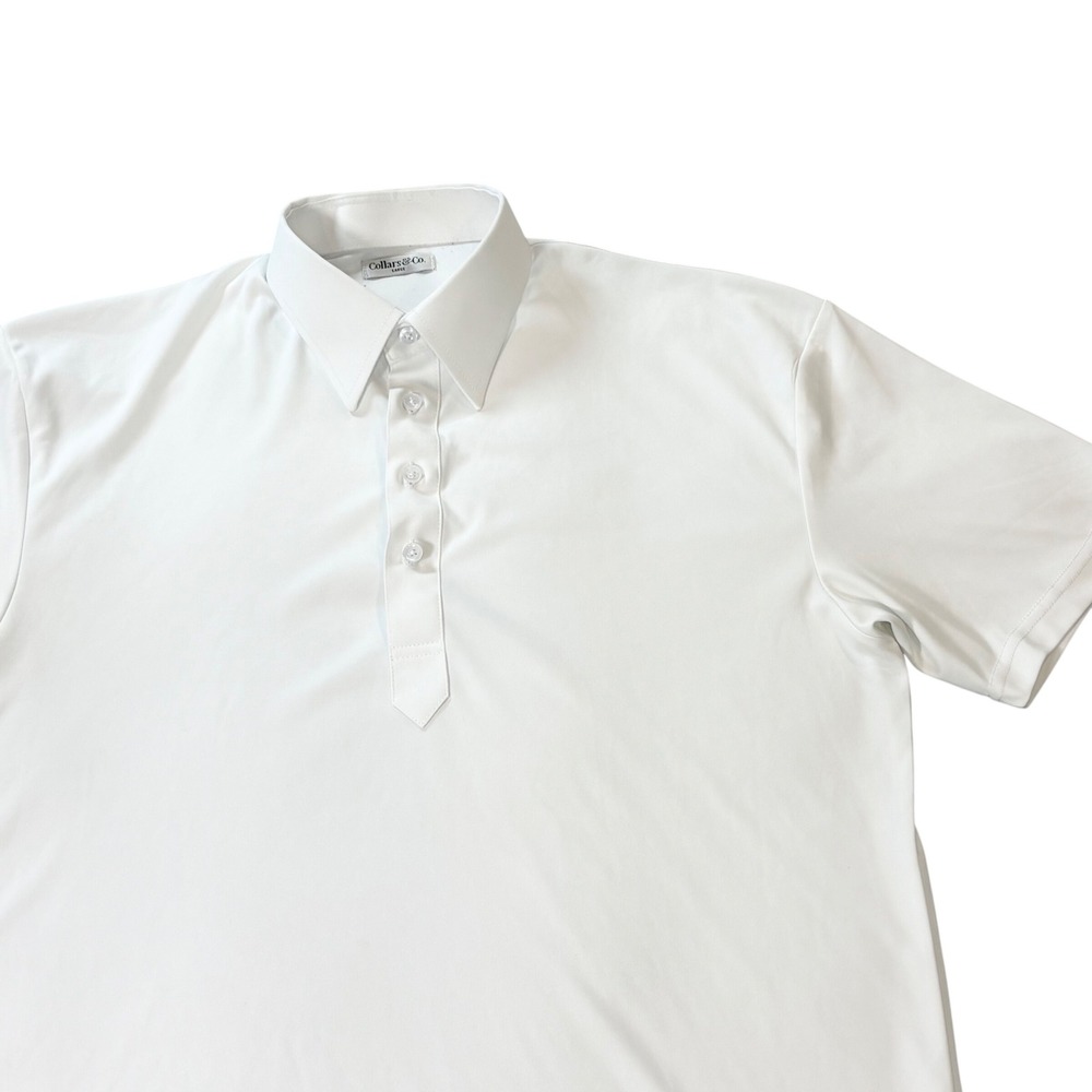Collars & Co  Dress Collar Polo shirt men's large white